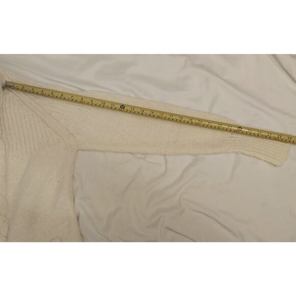 Vintage Cream Cable Knit Cardigan Sweater Wayne Taylor Womans XL Made in Taiwan - Picture 7 of 10